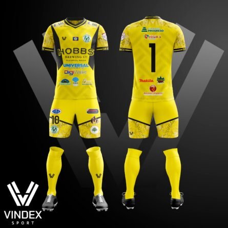 Verdes FC football kit  yellow